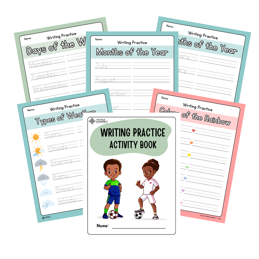 Digital Download Writing Practice Time and Weather Activity Book