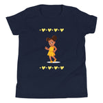 Load image into Gallery viewer, Girls&#39; Youth Yellow Hearts Short Sleeve T-Shirt
