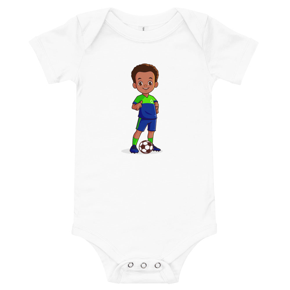 Boys' Soccer Short-Sleeve Bodysuit