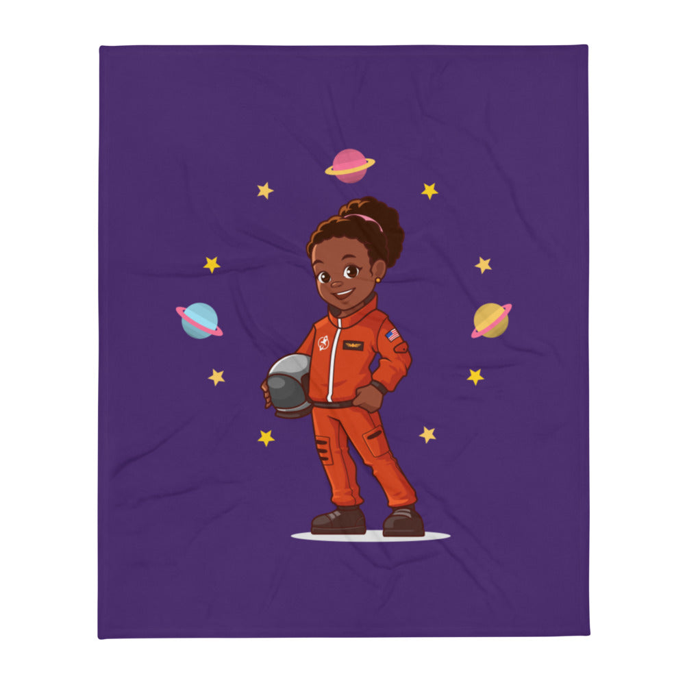 Girls' Astronaut Throw Blanket