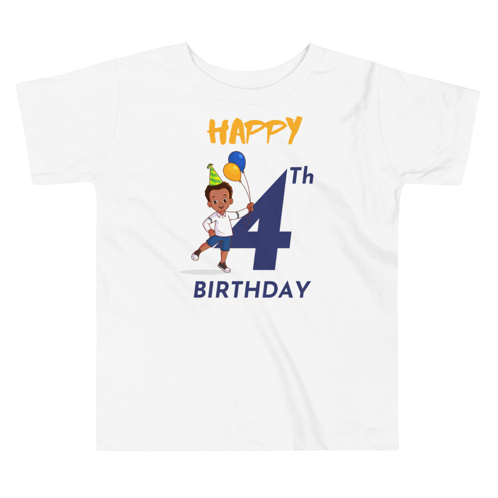 Boys' Toddler 4th Birthday T-Shirt