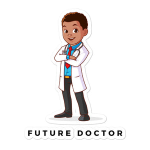 Boys' Future Doctor Sticker (Large / 5-inches Tall)