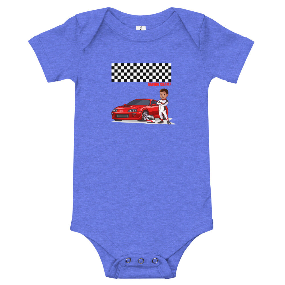 Boys' Race Car Short-Sleeve Bodysuit