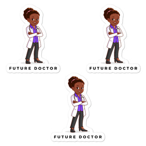 Girls' Future Doctor Stickers (3pcs)