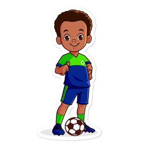 Boys' Soccer Sticker (Large / 5-inches Tall)