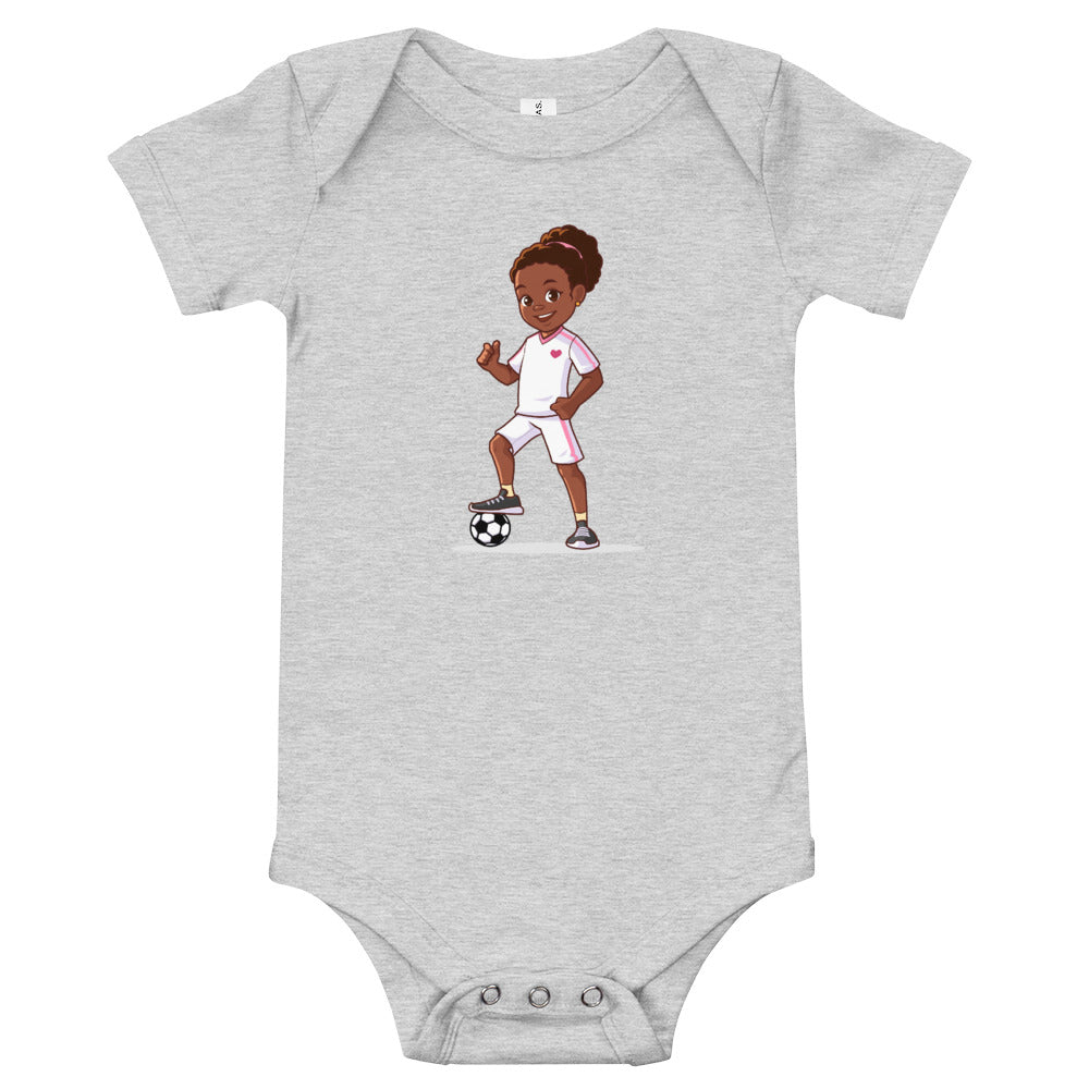 Girls' Soccer Short-Sleeve Bodysuit