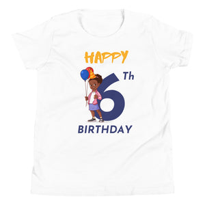 Girls' Youth 6th Birthday T-Shirt