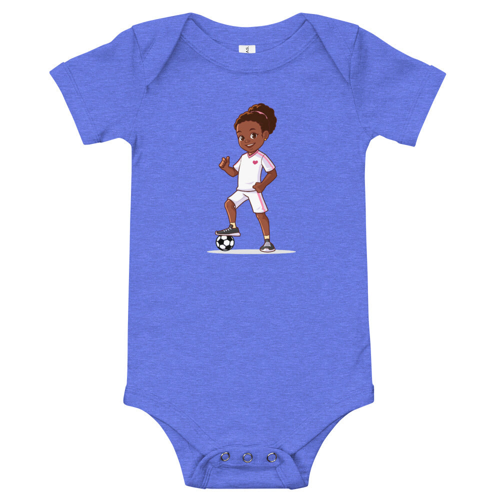 Girls' Soccer Short-Sleeve Bodysuit