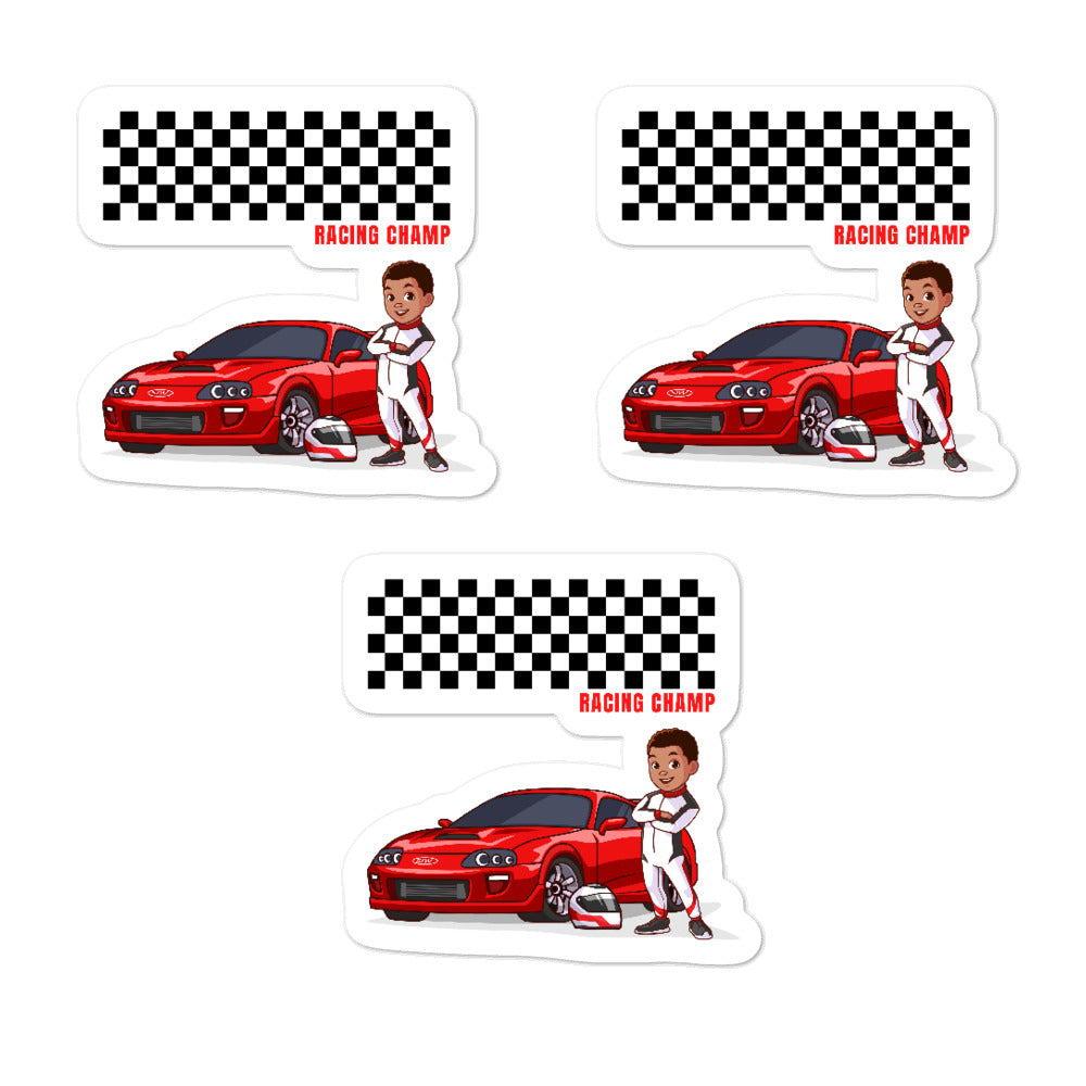 Boys' Race Car Stickers (3pcs)