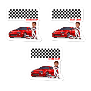 Boys' Race Car Stickers (3pcs)