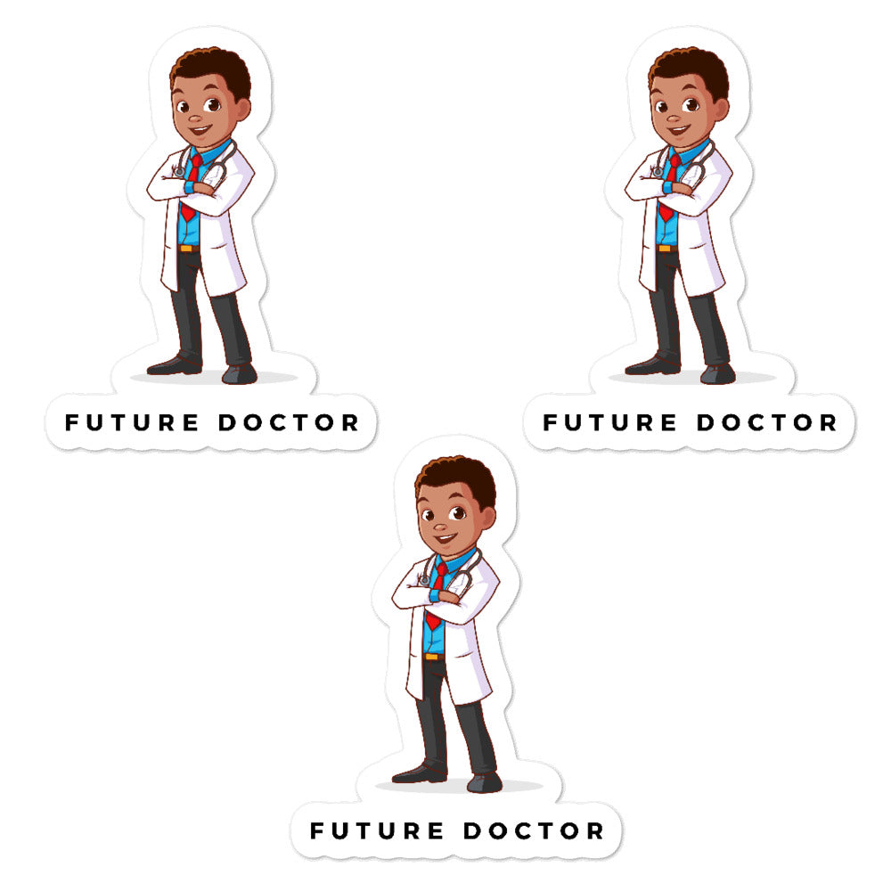 Boys' Future Doctor Stickers (3pcs)