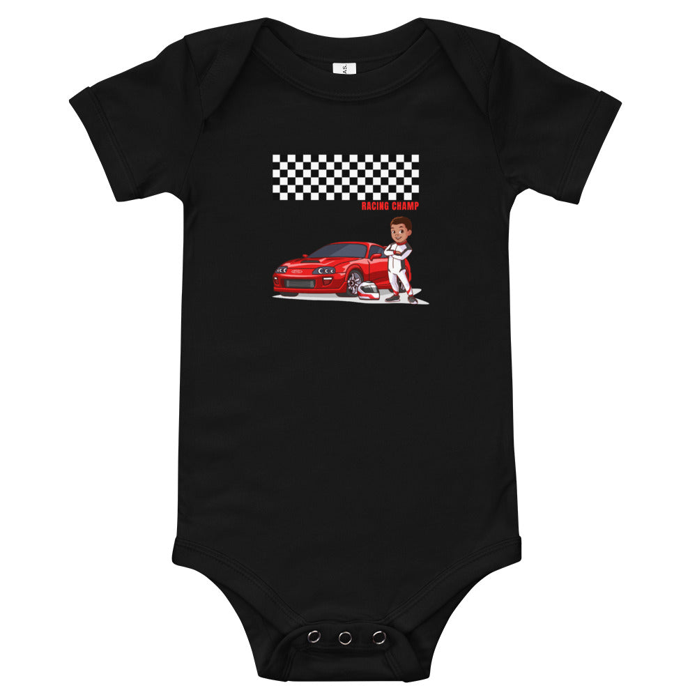 Boys' Race Car Short-Sleeve Bodysuit