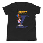 Load image into Gallery viewer, Girls&#39; Youth 7th Birthday T-Shirt
