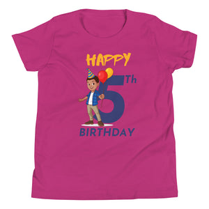 Boys' Youth 5th Birthday T-Shirt