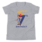 Load image into Gallery viewer, Boys&#39; Youth 7th Birthday T-Shirt
