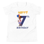 Load image into Gallery viewer, Girls&#39; Youth 7th Birthday T-Shirt
