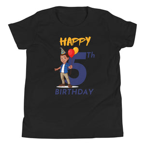 Boys' Youth 5th Birthday T-Shirt