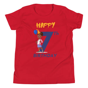 Girls' Youth 7th Birthday T-Shirt