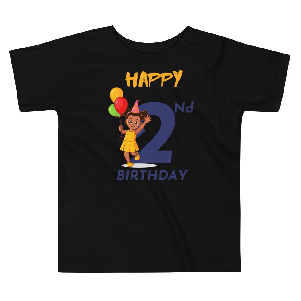 Girls' Toddler 2nd Birthday T-Shirt