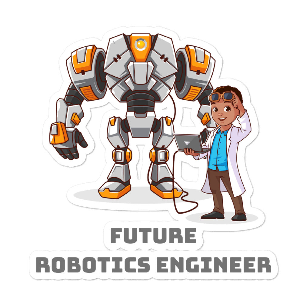 Boys' Robotics Engineer Sticker (Large / 5-inches Tall)