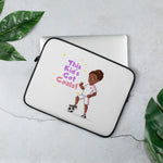 Load image into Gallery viewer, Girls&#39; Soccer Laptop Sleeve
