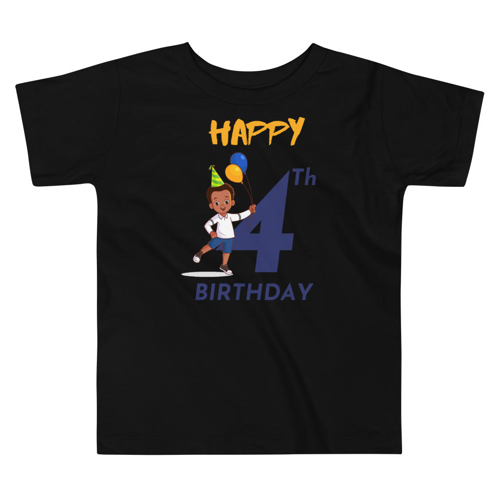 Boys' Toddler 4th Birthday T-Shirt