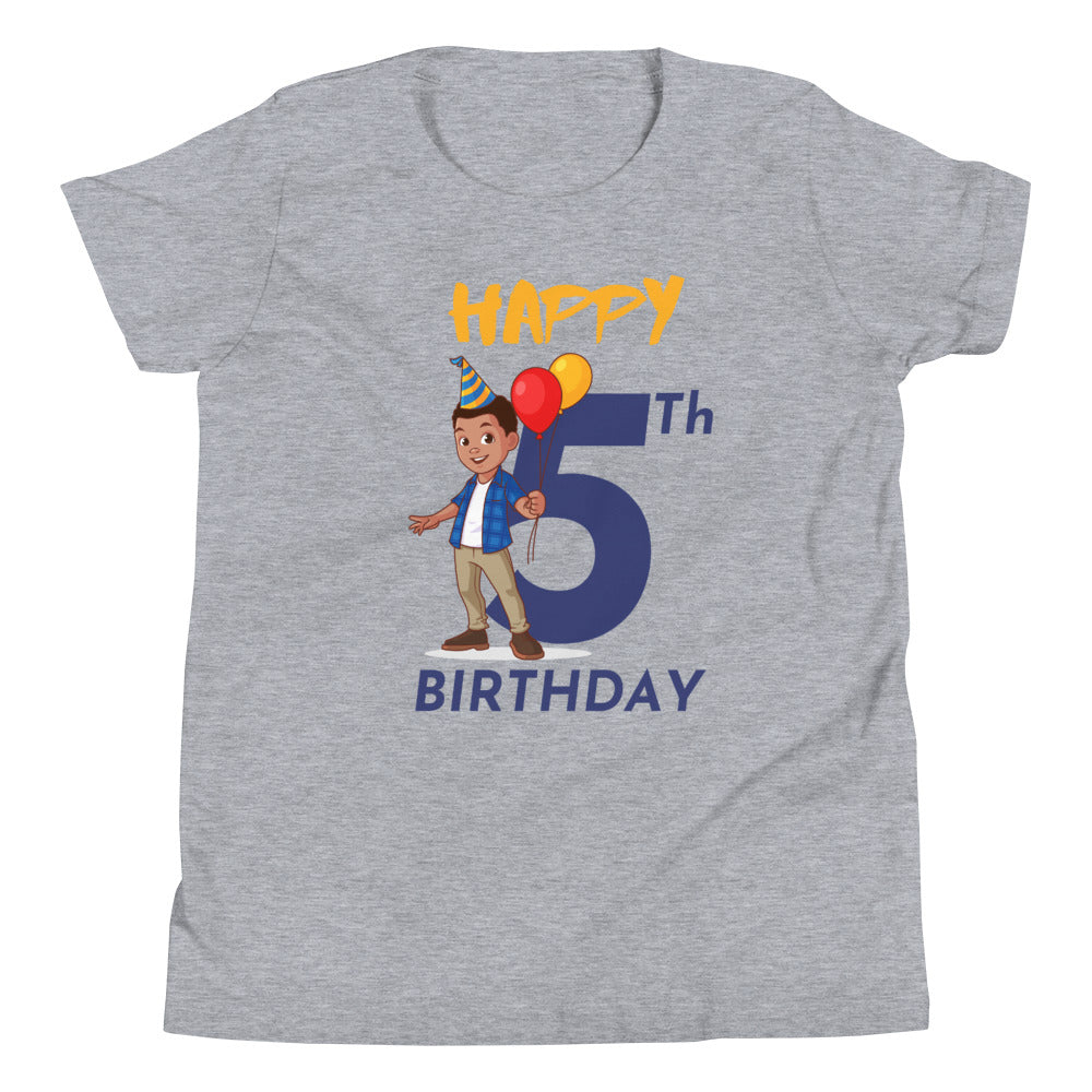 Boys' Youth 5th Birthday T-Shirt