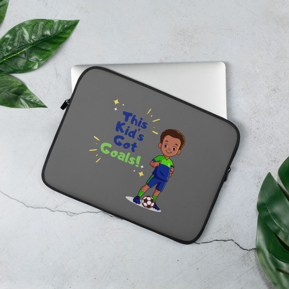 Boys' Soccer Laptop Sleeve