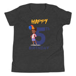 Load image into Gallery viewer, Girls&#39; Youth 5th Birthday T-Shirt
