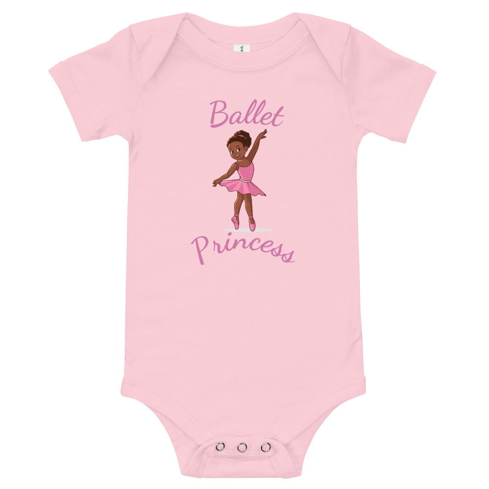 Girls' Ballet Princess Short-Sleeve Bodysuit