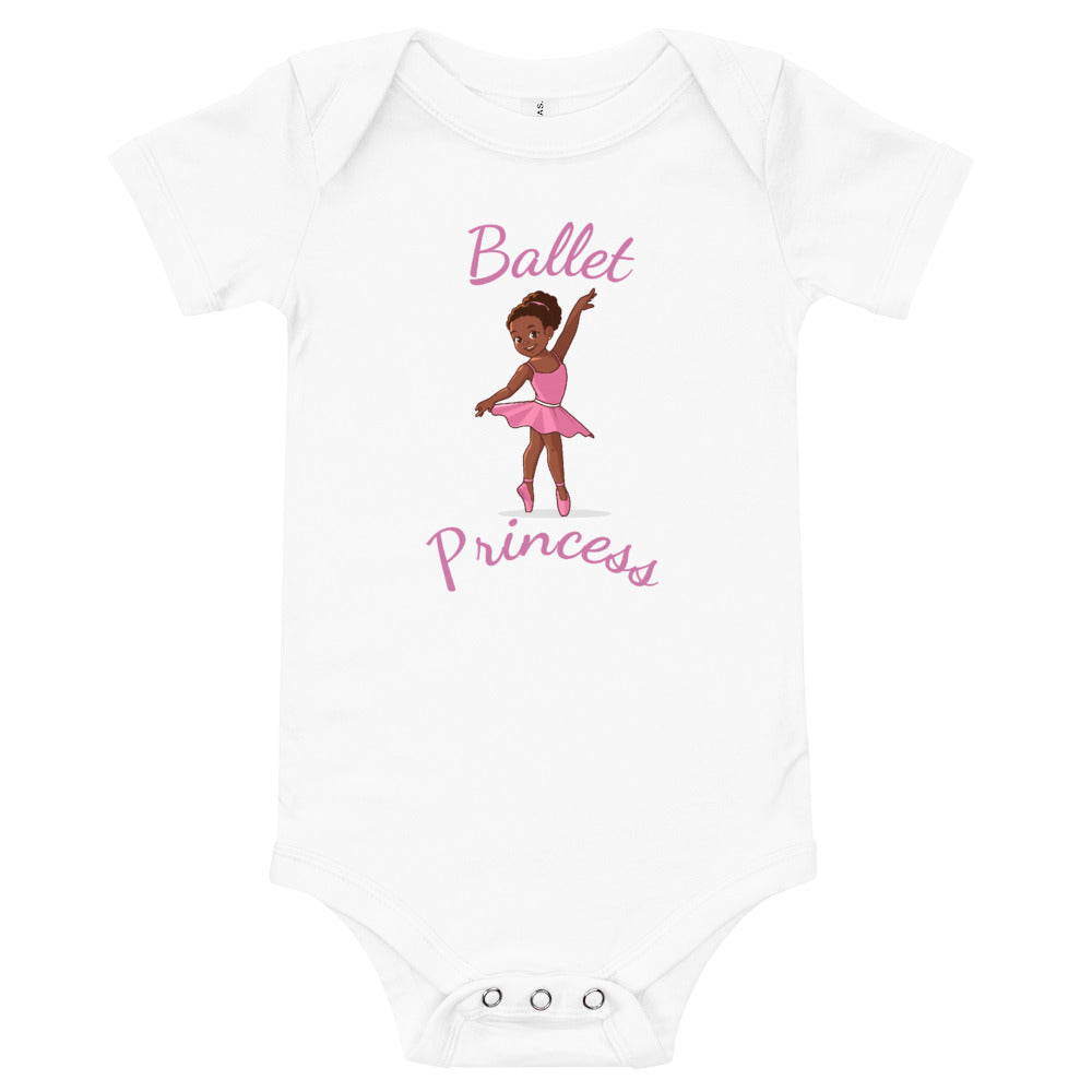 Girls' Ballet Princess Short-Sleeve Bodysuit