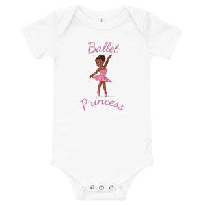 Girls' Ballet Princess Short-Sleeve Bodysuit