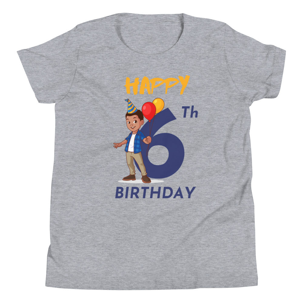 Boys' Youth 6th Birthday T-Shirt