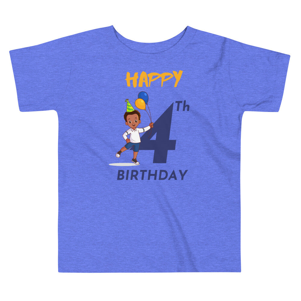 Boys' Toddler 4th Birthday T-Shirt