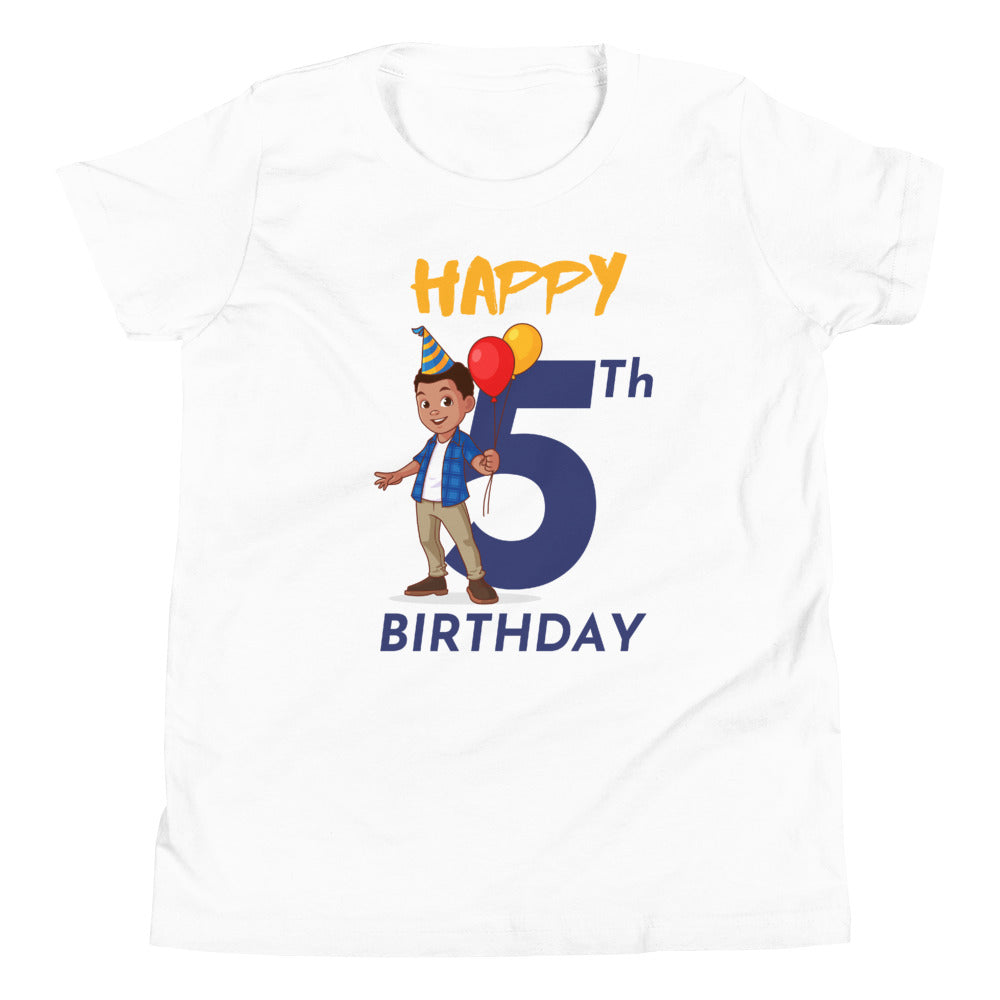 Boys' Youth 5th Birthday T-Shirt