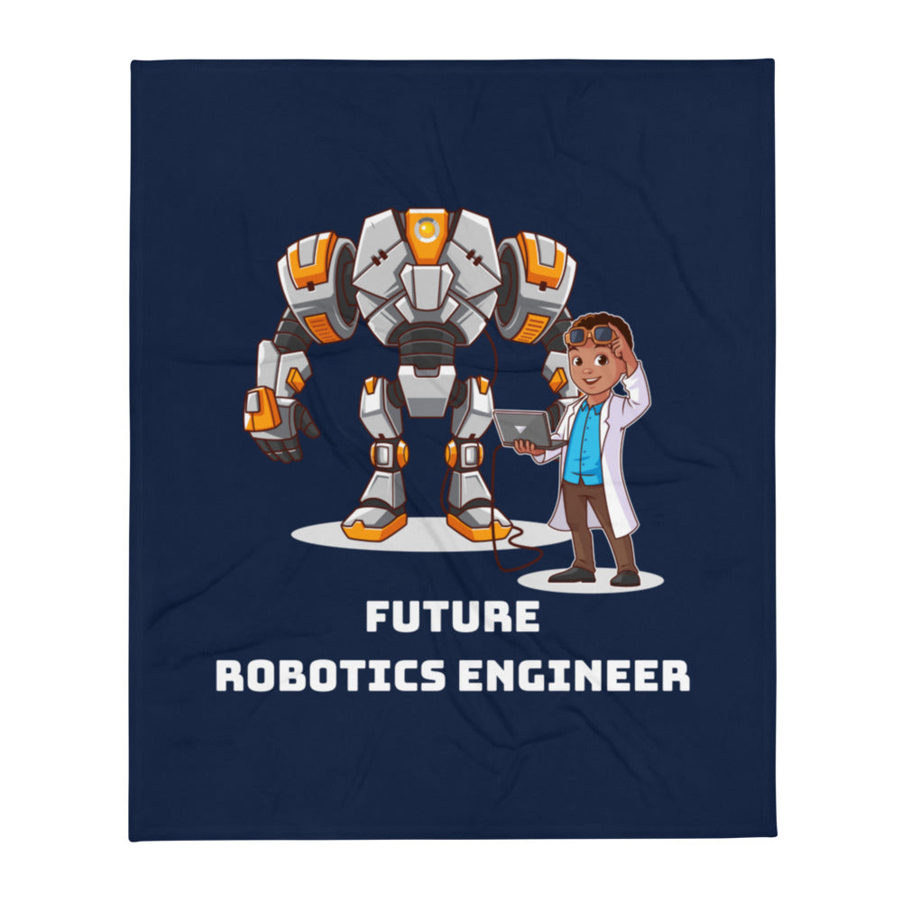 Boys' Robotics Engineer Throw Blanket