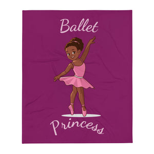 Girls' Ballet Princess Throw Blanket