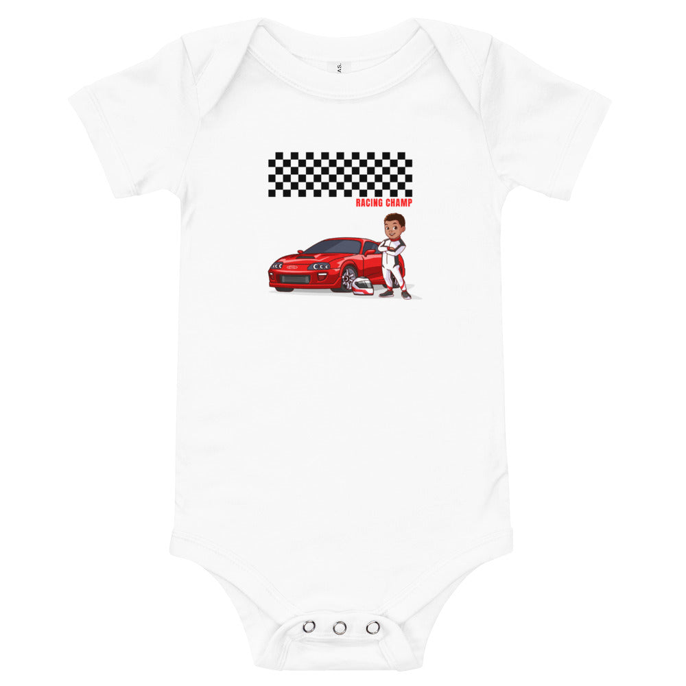 Boys' Race Car Short-Sleeve Bodysuit