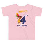 Load image into Gallery viewer, Girls&#39; Toddler 4th Birthday T-Shirt
