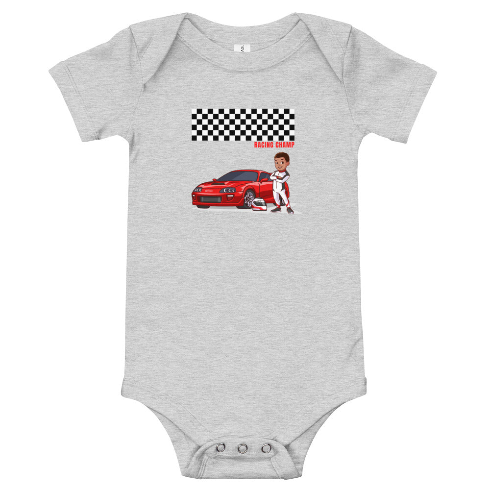 Boys' Race Car Short-Sleeve Bodysuit