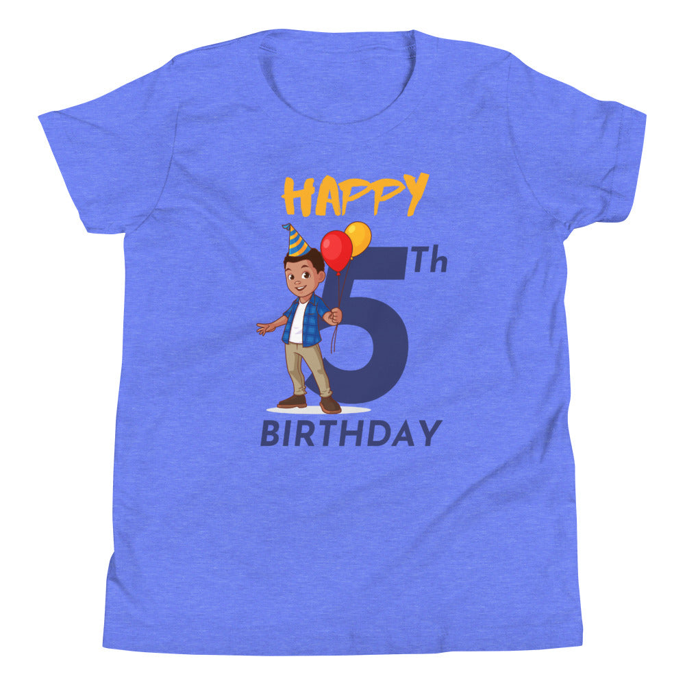 Boys' Youth 5th Birthday T-Shirt