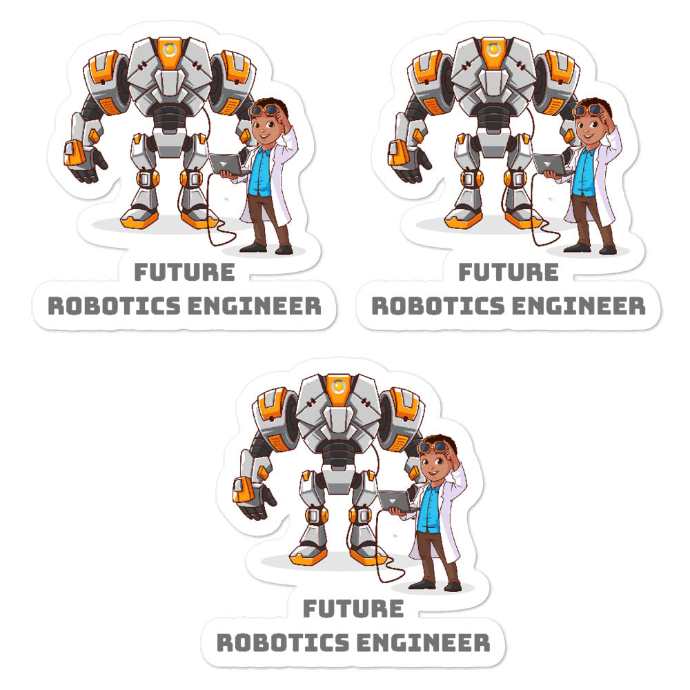 Boys' Robotics Engineer Stickers (3pcs)