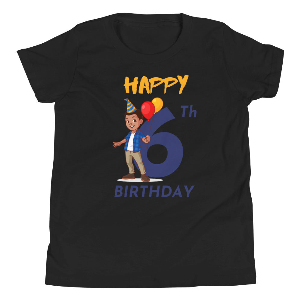 Boys' Youth 6th Birthday T-Shirt