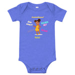 Load image into Gallery viewer, Girls&#39; Greetings in African Languages Short-Sleeve Bodysuit
