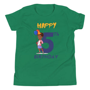 Girls' Youth 5th Birthday T-Shirt