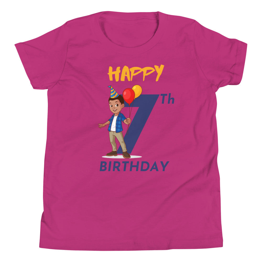 Boys' Youth 7th Birthday T-Shirt