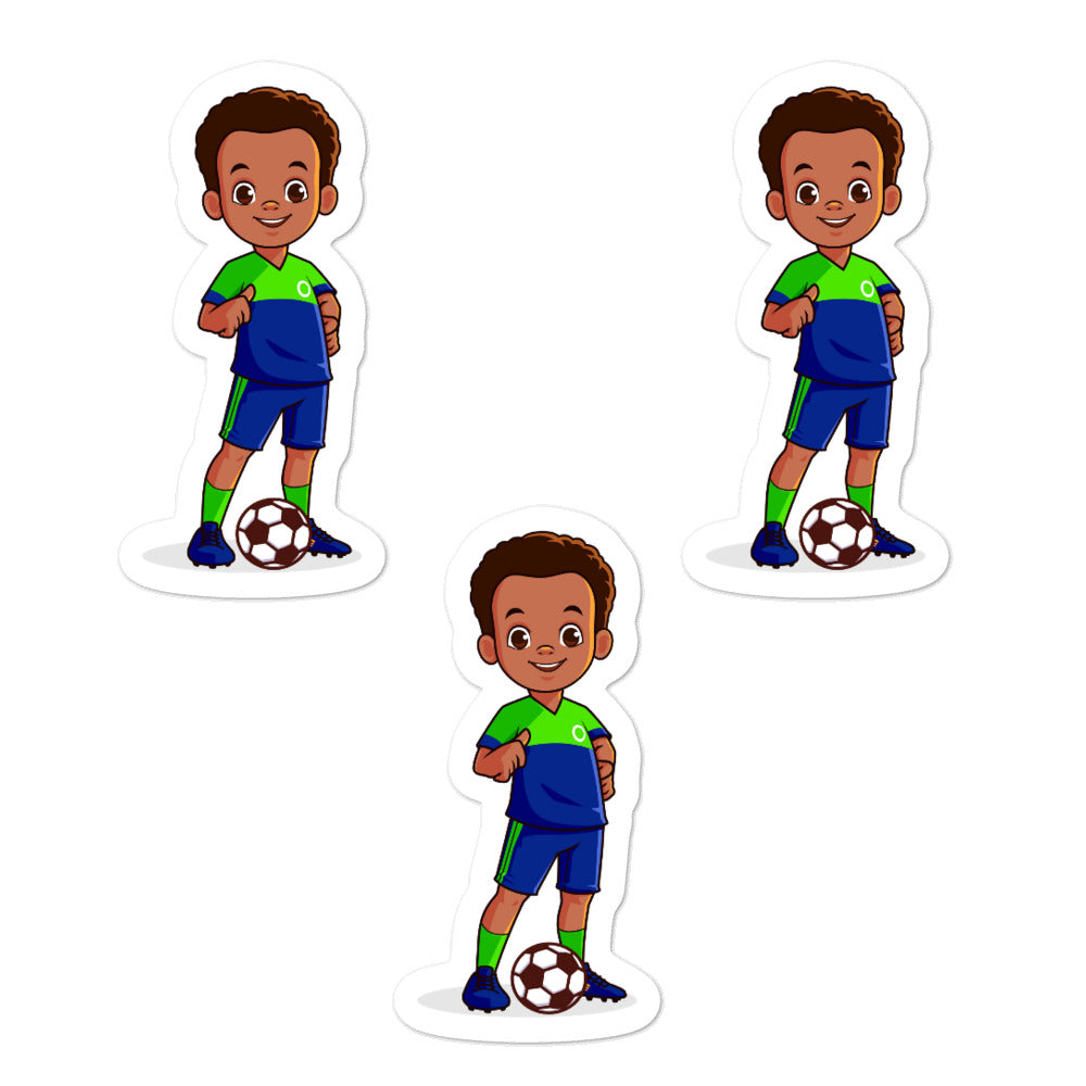 Boys' Soccer Stickers (3pcs)